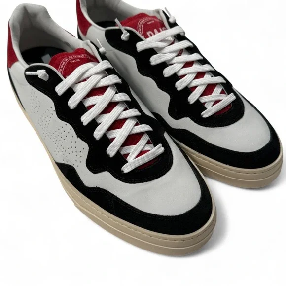 Project‎ Sustainability P448 Leather Sneakers Bali Italy EU 48 US 13.5 White